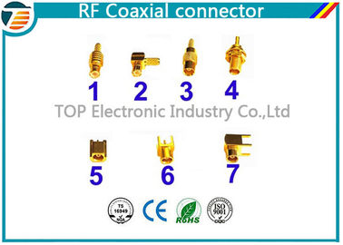 El oro montado PWB del conector coaxial MCX de RG174 RF plateó menos peso