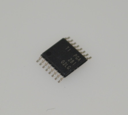 PGA281AIPWR Amplificador de ganancia programable de precisión 0.1-1000x Ganancia 10MHz BW ±18V Suministro 0.025% Error de ganancia TSSOP-16 -40°C a +125°C