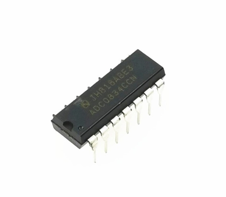 ADC0834CCN 8 bits ADC 4 canales de entrada 5V de suministro de I/O en serie de baja potencia de 0°C a +70°C Interfaz MCU fácil Solución rentable