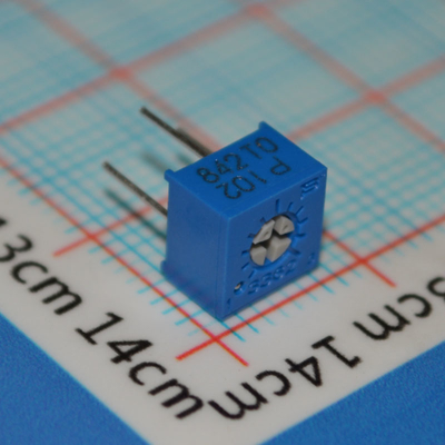 3362P-1-102LF Trimpot 1kΩ Potenciómetro de Precisión de 10 Vueltas ±10% Tolerancia Montaje de Orificio Pasante Elemento de Cermet Ajustabilidad Confiable Ideal para Calibración y Ajuste de Circuitos
