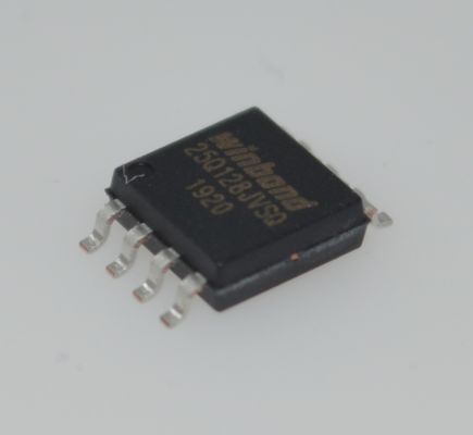 W25Q128JVSIQ 128Mb (16MB) Memoria Flash SPI NOR con E/S Quad/DUAL, Velocidad de reloj de 133MHz, Sectores uniformes de 4KB y características de página de 256B, Arquitectura flexible, Alto rendimiento y bajo consumo de energía