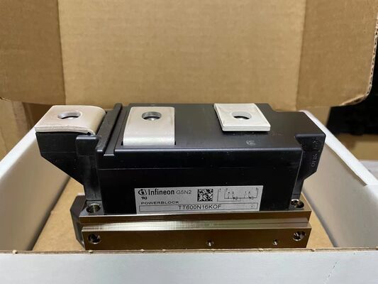 TT600N16KOF 1600V 600A Módulo de tiristoro doble VF bajo 1.32V sobrecarga alta 21kA Tecnología de contacto de presión Baseplate aislada Puerta de zanja UL certificado para arrancadores blandos y rectificadores
