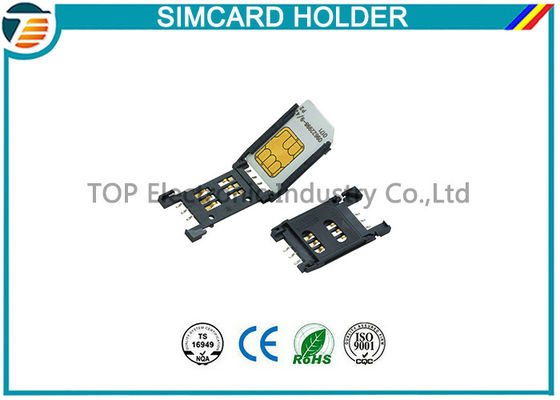 echada Sim Card Holder de los 2.54Mm