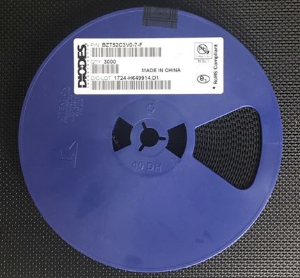 BZT52C3V0-7-F Diodo Zener de 3.0V 500mW Potencia ±5% Tolerancia Paquete Miniatura SOD-123 Baja Corriente de Fuga Ideal para Regulación de Voltaje y Protección en Electrónicos Compactos