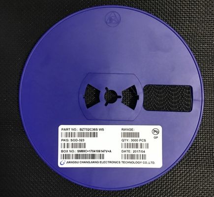 BZT52C36S Diodo Zener de 36V 500mW Potencia ±5% Tolerancia Paquete Miniatura SOD-323 Baja ZZT and ZZK, Ideal para Regulación de Voltaje y Protección contra Sobretensiones