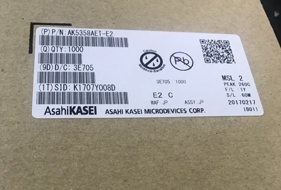 AK5358AET 24 bits 96kHz ADC 102dB SNR Baja potencia, salida I2S de -40°C a +85°C Compacto 16-TSSOP