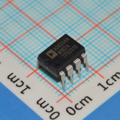 AD820AN 5MHz Precisión Op Amp, suministro de ±18V, desplazamiento de 3mV, corriente de sesgo de 1μA, DIP-8, -40°C a +85°C
