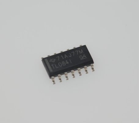TL084IDR Amplificador Operacional Quad JFET 4MHz Ancho de Banda 13V/μs Velocidad de Giro ±18V Suministro 3pA Polarización de Entrada SOIC-14 -40°C a +125°C