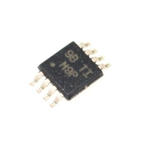 Comparador diferencial dual LM393DGKR con bajo consumo (0,8 mA), amplio rango de alimentación (2 V-36 V), salidas de colector abierto, protección ESD y encapsulado VSSOP-8