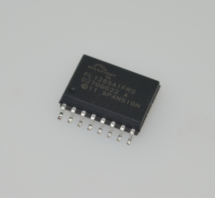 S25FL128SAGMFIR01 Flash NOR SPI de 128Mb, reloj de 104MHz, 100K ciclos de borrado, retención de datos de 20 años, 2.7-3.6V SOIC-16, -40°C a +85°C