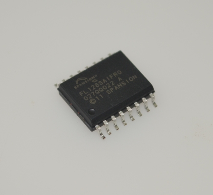 S25FL128SAGMFIR01 Flash NOR SPI de 128Mb, reloj de 104MHz, 100K ciclos de borrado, retención de datos de 20 años, 2.7-3.6V SOIC-16, -40°C a +85°C