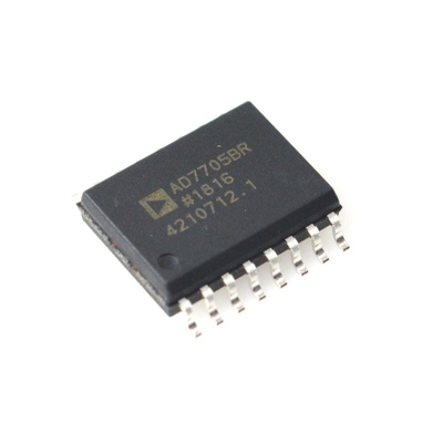 AD7705BRZ ADC de 16 bits, precisión, bajo ruido, funcionamiento a 3V/5V, filtro en chip, interfaz SPI, baja potencia, -40°C a +85°C, grado industrial