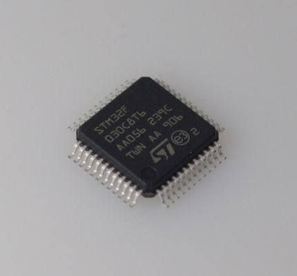 STM32F030C8T6 MCU Cortex-M0 de 48MHz, 64KB Flash, 8KB RAM, ADC de 12 bits, bajo costo, tolerante a 5V, 37 GPIO y amplio rango de temperatura para diseños embebidos robustos