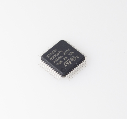 STM32F030C8T6 MCU Cortex-M0 de 48MHz, 64KB Flash, 8KB RAM, ADC de 12 bits, bajo costo, tolerante a 5V, 37 GPIO y amplio rango de temperatura para diseños embebidos robustos