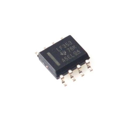 LF353DR Dual JFET Op-Amp 4MHz ancho de banda Bajo ruido Alta impedancia de entrada Amplio rango de suministro (± 18V) Baja potencia Rate de aleteo rápido TO-99 / paquete DIP - Ideal para circuitos de audio y precisión