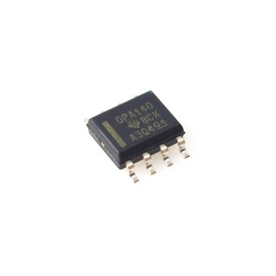 OPA140AIDR Precisión JFET Op-Amp con ancho de banda de 11MHz 20V/μs Rate Slew Bajo ruido (7nV/√Hz) 1.1mA Corriente quiescente ±2.25V a ±18V Suministro paquete SOIC-8