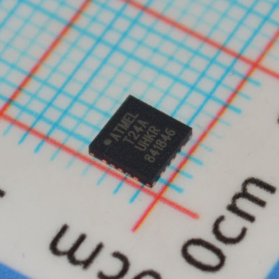 ATTINY24A-MUR Microcontrolador AVR de 8 bits con 2KB de Flash, velocidad de 12MHz, 128B de EEPROM, 12 pines de E/S, funcionamiento de 1.8V-5.5V, -40°C a +85°C y ultra bajo consumo para diseños compactos