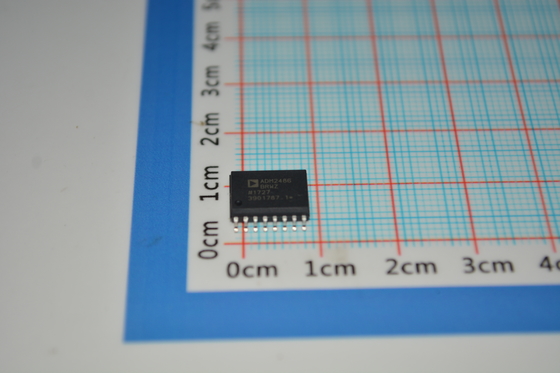 ADM2486BRWZ Transceptor RS-485 aislado 500kbps 2.5kV Aislamiento ±15kV ESD 3V/5V Lógica Alta temperatura industrial CMR para control de PLC / motor