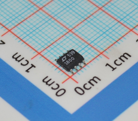 LT1800CS8#PBF Op Amp 100MHz Ganancia BW 450V/μs Tasa de deslizamiento 3,5nV/√Hz Ruido 2,7-12,6V Suministro de I/O de tren a tren de 8 pines SOIC -40°C a 85°C Baja potencia