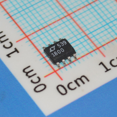 LT1800CS8#PBF Op Amp 100MHz Ganancia BW 450V/μs Tasa de deslizamiento 3,5nV/√Hz Ruido 2,7-12,6V Suministro de I/O de tren a tren de 8 pines SOIC -40°C a 85°C Baja potencia