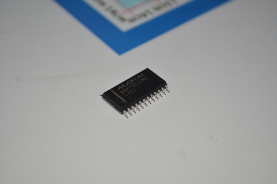 MAX7221EWG+T Controlador de pantalla LED de 8 dígitos con interfaz SPI, velocidad de datos serie de 10 MHz, funcionamiento de 2,7 V-5,5 V, control LED individual y paquete SOIC ancho de 24 pines