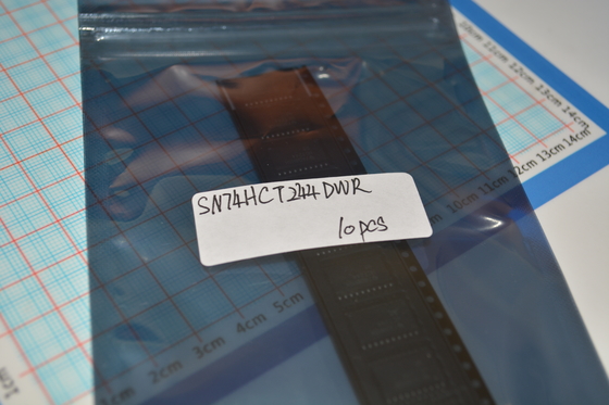 SN74HCT244DWR Buffer octal de 3 estados/conductor de línea con velocidad HCT Compatibilidad LSTTL Salidas de alta corriente Amplio voltaje de funcionamiento y retrasos de propagación equilibrados