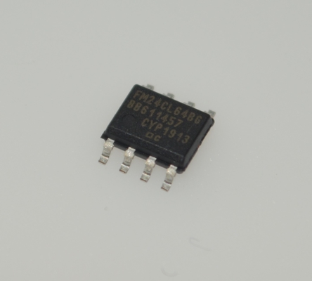 FM24CL64B-GTR F-RAM serie de 64Kb con resistencia ilimitada, 150ns sin retardo de escritura, interfaz I2C de 1MHz, 10^14 ciclos de lectura/escritura, operación de bajo consumo, suministro de 3.3V y retención de datos de 40 años