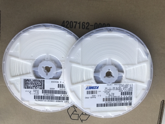 C0603C101J5GACTU 100pF 50V C0G/NP0 0603 Condensador Cerámico 5% Tolerancia Alta Estabilidad ESR Ultra-Bajo y Embalaje en Cinta y Carrete para Circuitos de Alta Frecuencia