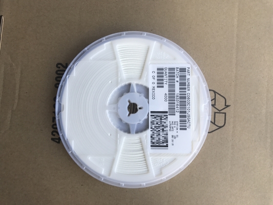 C0603C101J5GACTU 100pF 50V C0G/NP0 0603 Condensador Cerámico 5% Tolerancia Alta Estabilidad ESR Ultra-Bajo y Embalaje en Cinta y Carrete para Circuitos de Alta Frecuencia