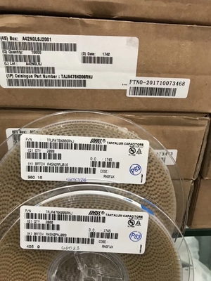 TAJA475K010RNJ 4.7μF 10V condensador de tántalo 10% Tol 1310 caso ESR bajo alta fiabilidad AEC-Q200 calificado amplio rango de temperatura para aplicaciones automotrices e industriales
