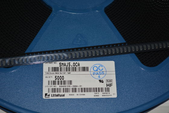 SMAJ5.0CA 5.0V TVS Diode with 600W Peak Power Bidirectional Protection Low Clamping Voltage Ultra-Fast Response SOD-123FL Package AEC-Q101 Qualified High Surge Capability and RoHS Compliance