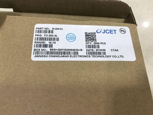 MJD41CT4G 100V 41A NPN Darlington Power Tab MOSFET Low Vce(sat) High Gain Fast Switching Built-in Clamp Diode TO-220 Package for Easy Mounting