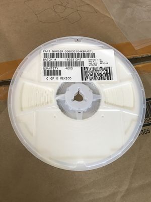 C0603C104K8RACTU 100nF 10V X7R 0603 MLCC Con una tolerancia del 10% Alta capacidad Rendimiento estable de -55°C a +125°C y cumplimiento de RoHS