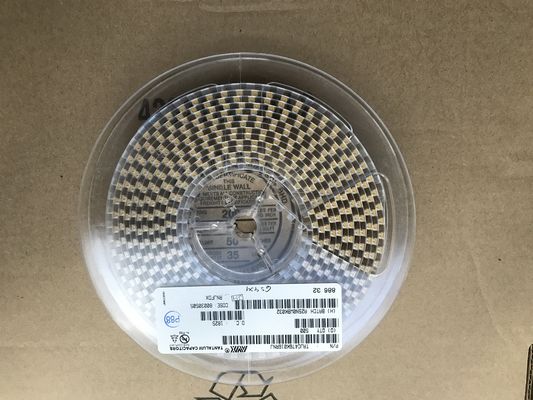 GRM0335C1H5R6BA01D 5.6pF ±0.1pF 0402 MLCC con dieléctrico C0G (NP0) de 50V para máxima estabilidad, alto factor Q, ultra baja pérdida, libre de halógenos y embalaje en cinta y carrete para circuitos automotrices