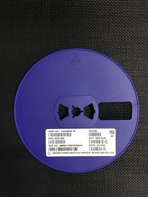 Diodo de conmutación de alta velocidad 1N4148WS con clasificación de 100V, corriente de 150mA, capacitancia ultra baja de 2pF, recuperación de 4ns, paquete miniatura SOD-323, calificado AEC-Q101 para aplicaciones automotrices y de uso general