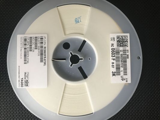 RC0603FR-073KL Compact 0603 Chip Resistor 3kΩ ±1% Tolerance 100ppm/°C Stability 75V Rated 0.1W Power AEC-Q200 Automotive Grade Halogen-Free Superior Moisture Resistance