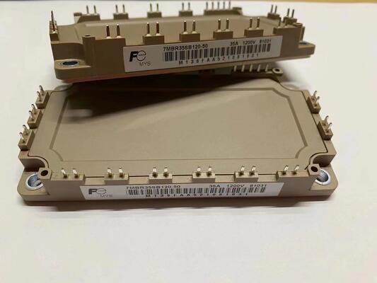 7MBR35SB120-50 1200V/35A Módulo IGBT de siete en uno Circuito de frenado integrado Incorporado en NTC VCE bajo (sat) Conmutación de alta velocidad Estructura compacta de grado industrial para unidades de CA y sistemas UPS