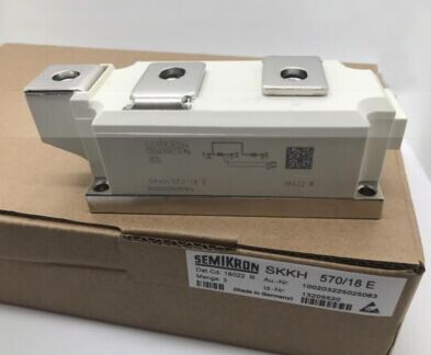 SKKH570/18E 1800V 570A módulo de tiristoro-diodo de doble serie puerta amplificadora baja VF 1.44V, 19kA sobrecarga AlN contactos de presión de base cerámicos UL certificado para arrancadores blandos
