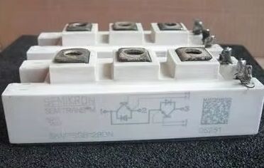 SKM75GB128DN 1200V, 75A Módulo IGBT Dual Bajo VCE(sat) 1.9V Conmutación Rápida Diodo Integrado Capacidad SC 10µs Paquete SEMITOP2 Pines Press-Fit Certificado UL para Variadores e Inversores