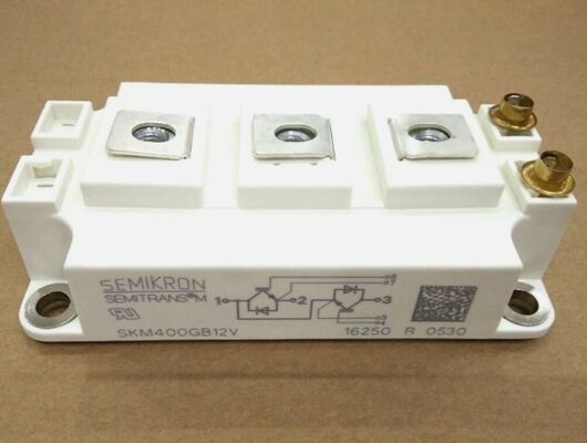 SKM400GB12T4 1200V 400A Módulo IGBT doble TRENCHSTOPTM IGBT4 Bajo VCE ((sat) 1.75V 10μs Capacidad SC Diodo CAL Bajas pérdidas de conmutación SEMITRANS3 UL Certificado para unidades de alta potencia