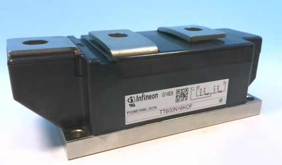 TT600N16KOF 1600V 600A Módulo de tiristoro doble VF bajo 1.32V sobrecarga alta 21kA Tecnología de contacto de presión Baseplate aislada Puerta de zanja UL certificado para arrancadores blandos y rectificadores