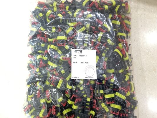 282087-1 4 Posición 2.5 mm Pitch Wire-to-Board Receptacle Crimp Housing Friction Lock Panel Mount Polarizado UL 94V-0 4.5A Calificación para la distribución de energía e industrial