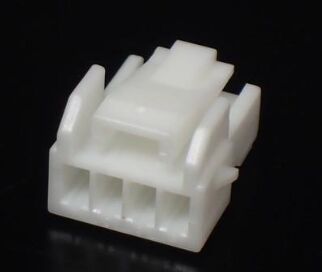 Carcasa de conector PARP-04V de 4 posiciones y paso de 2.0 mm, serie PA, receptáculo, terminación de crimpado, bloqueo positivo, compacto, capacidad de 3 A, 100 V CA para cable a placa e iluminación LED