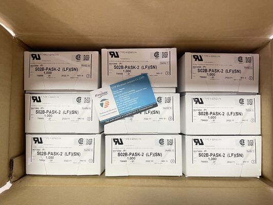 S02B-PASK-2 2 Posición 2.0mm Paso Conector PA Serie Entrada Superior Through Hole Estaño Chapado 3A Calificación 100V AC para Cable a Placa y Electrónica Compacta