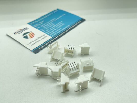 S04B-PASK-2 Cabezal de 4 pines y 2.0 mm de paso, entrada superior, bloqueo por fricción, nailon UL94V-0, 3A, 250V, -25 °C a +85 °C, montaje THT, serie JST PA para electrodomésticos