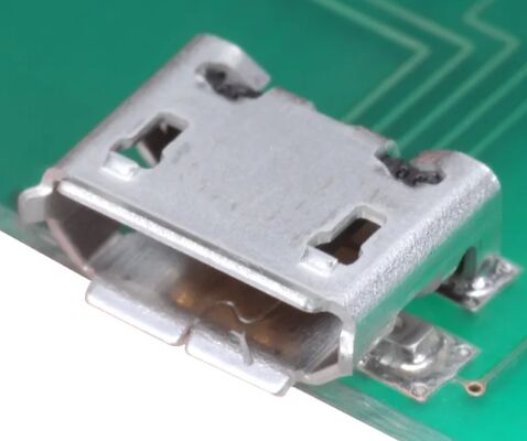 ZX62-B-5PA(33) Micro USB B 5-pin compact SMT, rugged shell high-retention 10k cycles ideal for portable devices