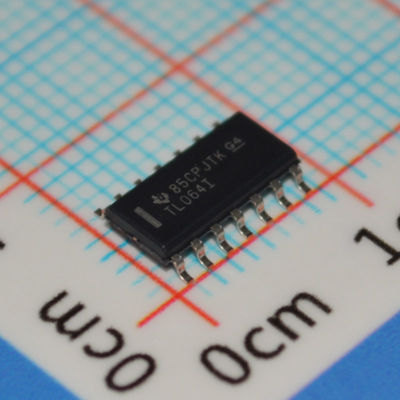 TL064IDR Quad Low-Noise JFET Op Amp 1MHz Ancho de banda ± 18V Suministro 5pA Bias de entrada 10mV Desviación SOIC-14 -40°C a +125°C Grado industrial