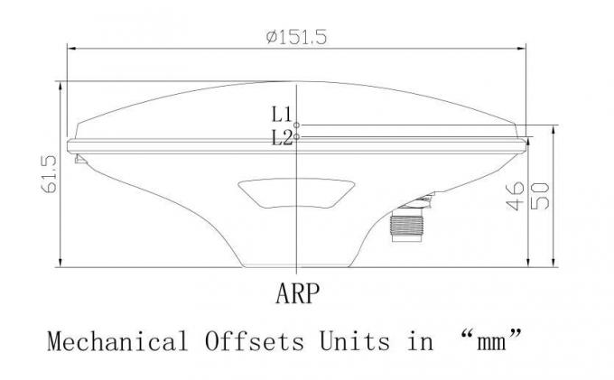 Antena de GPS de la alta ganancia de la prenda impermeable IP67, antena que examina externa de Gnss